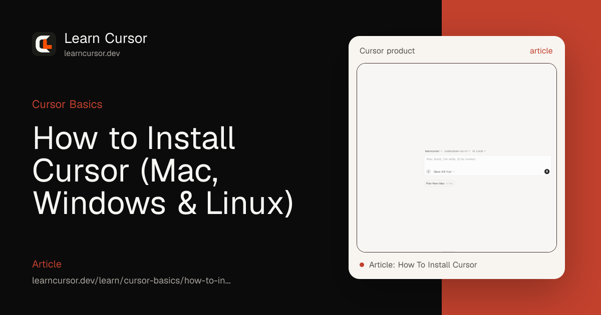 How to Install Cursor (Mac, Windows & Linux)