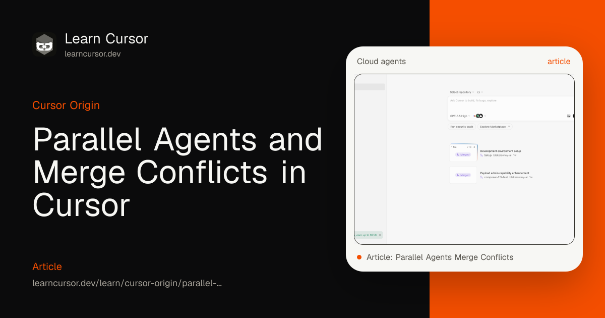 Parallel Agents and Merge Conflicts in Cursor